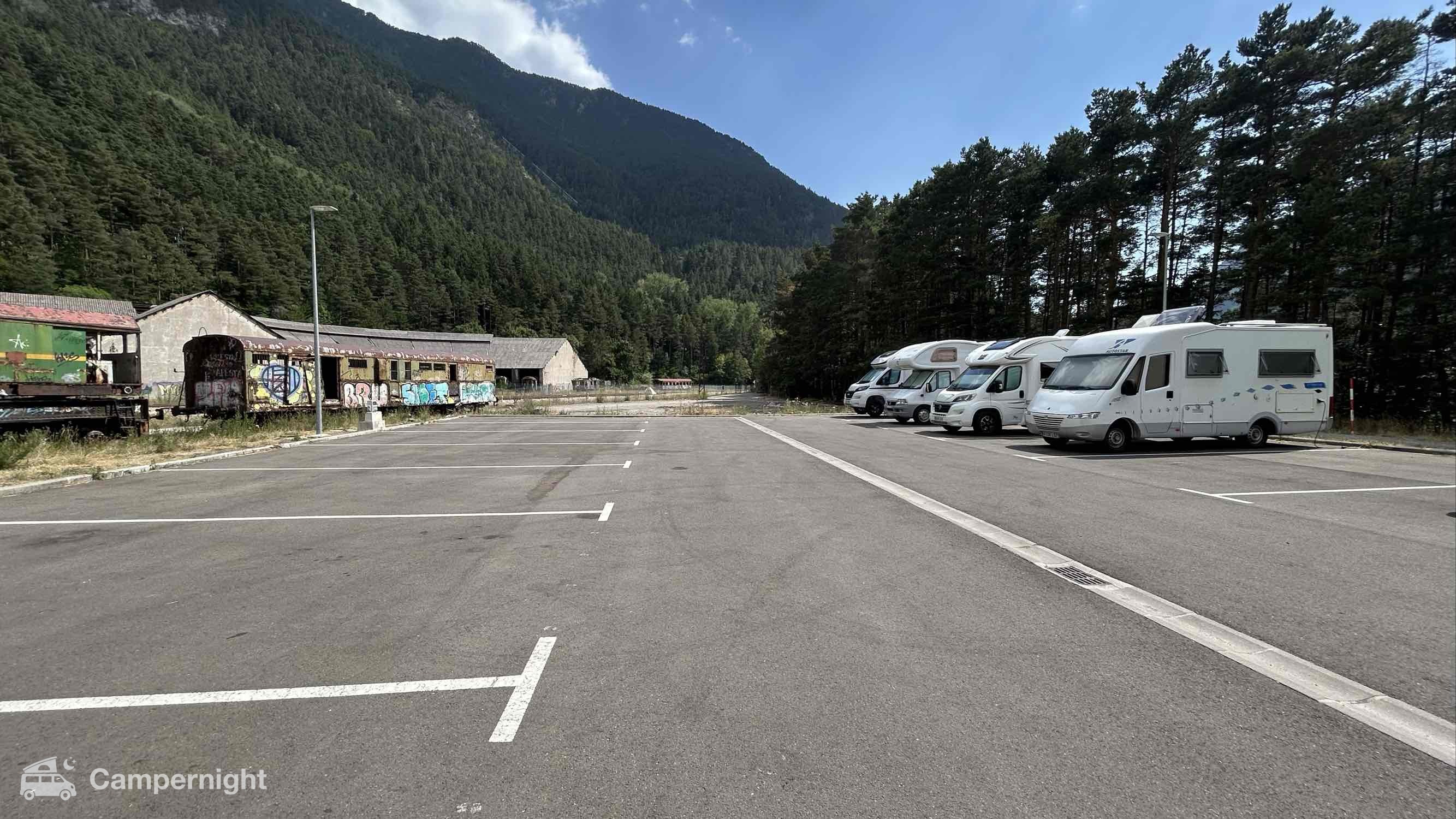 Área de autocaravanas de Canfranc